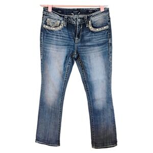 Vintage Vigoss‎ Dallas Slim Boot 9/10 L33 Embellished Pocket Jeans 90s Y2K